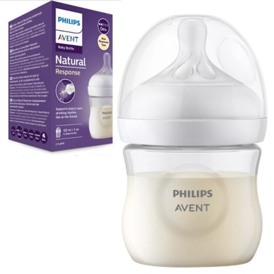 AVENT Butelka dla Niemowląt Smoczek Natural Response 125 ml