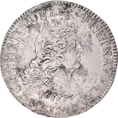Moneta, Francja, Louis XIV, Ecu aux Insignes, Pari