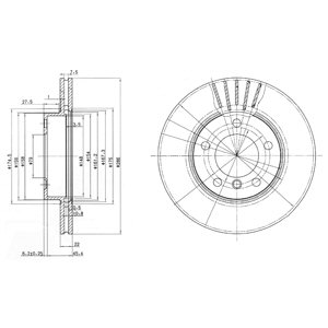 ДИСК ТОРМОЗНОЙ DELPHI BG2623C