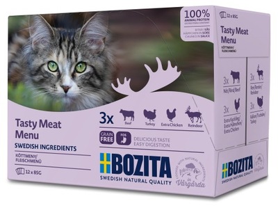 Bozita -multibox kawałeczki mięsne w sosie saszetki 12x85g