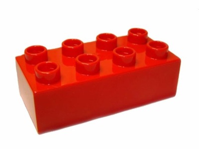 TS Nowe LEGO DUPLO - klocek prosty 2x4 czerwony