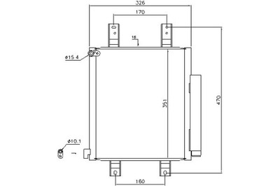 CONDENSADOR DE ACONDICIONADOR DAIHATSU CUORE VI TREVIS 1.  