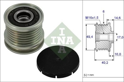 INA 535000110 ЗЧЕПЛЕННЯ ALT.