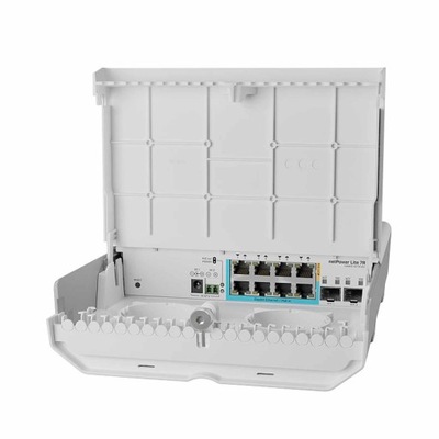 MikroTik CSS610-1Gi-7R-2S+OUT switch outdoor, netPower Lite 7R, PoE, SFP