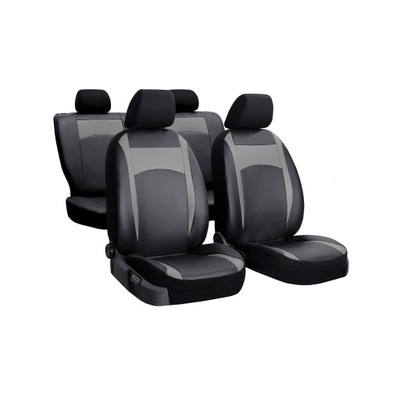 FORRO UNIVERSALES EKOSKORA DESIGN LEATHER COLOR NEGRO PARA NISSAN NAVARA D40  