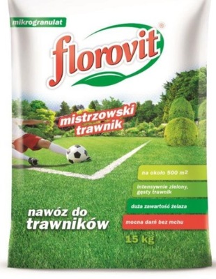 nawóz Florovit do trawników z mchem (mistrzowski trawnik) worek 15kg