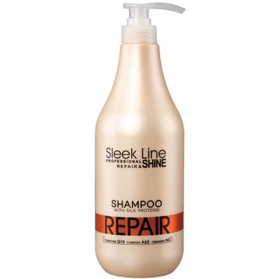 Stapiz Sleek Line Repair Shampoo szampon z jedwabiem do włosów zniszcz P1