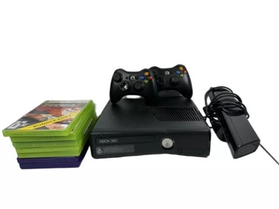 KONSOLA XBOX 360 SLIM/KINECT/2 PADY/GRY