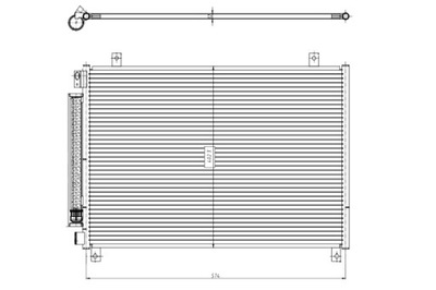 NRF CONDENSADOR DE ACONDICIONADOR SUZUKI BALENO 1.0 1.2 1.2H 02.16-  