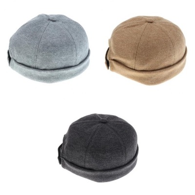 3x Czapka Beanie Czapka Męska Skullcap bez ronda