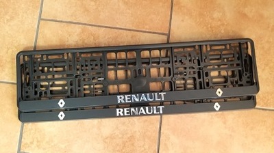 2 PIEZAS CUADRO TABLAS REJESTRACYJNEJ RENAULT 3D  