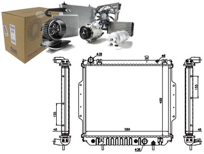 AUŠINTUVAS VARIKLIO VANDENS JEEP GRAND CHEROKEE II 2.7D 10.01-09.05 