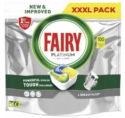 Kapsułki do zmywarki Fairy Platinum Plus All In One Cytryna 100SZT