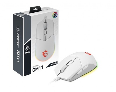 Gamingowa mysz MSI Clutch GM11 White 5000 DPI