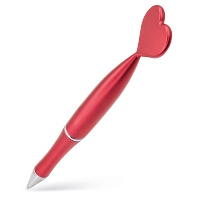 Długopis SERCE czerwony na WALENTYNKI prezent dla niej dla zakochanych