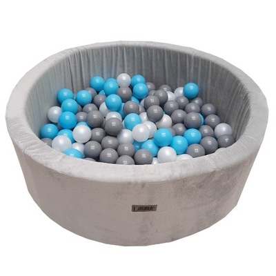 SUCHY BASEN z kulkami piłkami dla dzieci 90x30 cm / 200 piłek plusz CE