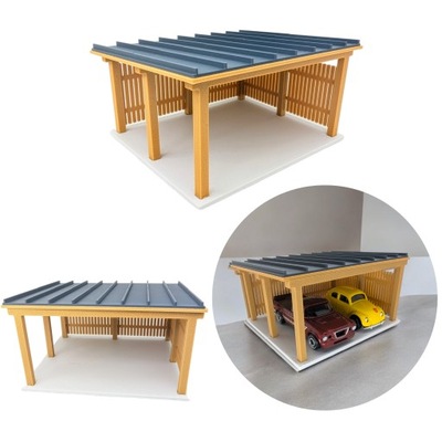 WIATA GARAŻOWA 1:64 – NA AUTKA TYPU HOT WHEELS, DO DIORAMY