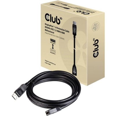 Kabel DisplayPort club3D, czarny, 3.00 m