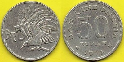 INDONEZJA 50 Rupiah 1971 r.
