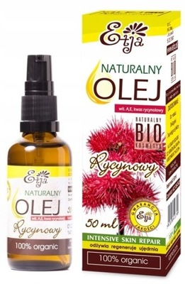 ETJA 100% naturalny olej rycynowy BIO 50 ml