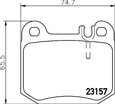 КОЛОДКИ ГАЛЬМІВНІ HELLA PAGID A1634200720 163420072