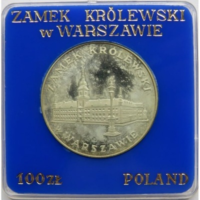 100 zł, Zamek Królewski w Warszawie 1975