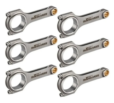 Кованые шатунные шатуны bmw m50 m52 m54 135mm + болты arp 2000 m54b30 m52b28 m52tu фото №1