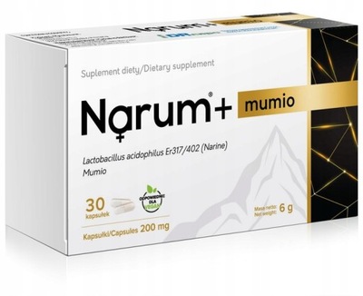 Narum Mumio 200 mg 30 kapsułek PROBIOTYK NARINE
