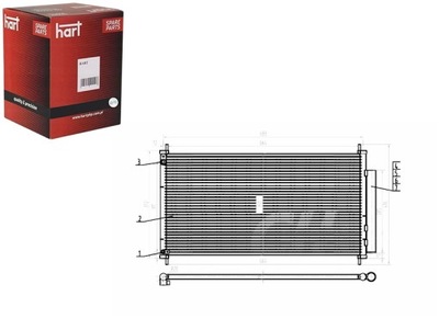 CONDENSADOR CONDENSADOR DE ACONDICIONADOR CIVIC 1.8I 12- HART  