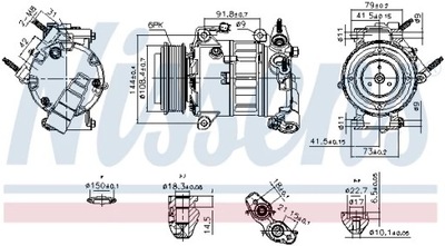 NISSENS 890589 COMPRESOR DE ACONDICIONADOR  