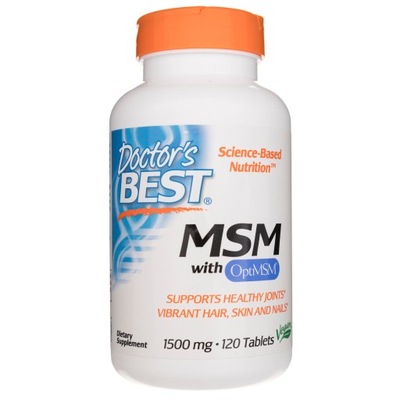 Doctor's Best MSM z OptiMSM 1500 mg 120 tabletek