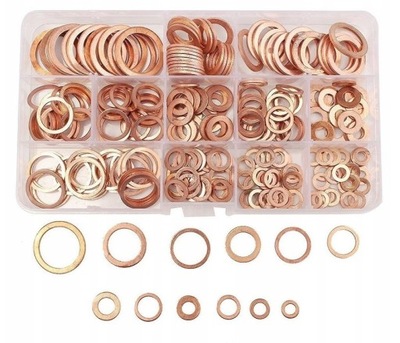 PODKŁADKI MIEDZIANE USZCZELKI ZESTAW