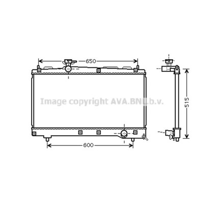 РАДИАТОР, СИСТЕМА ОХЛАЖДЕНИЯ ДВИГАТЕЛЯ AVA QUALITY COOLING TO2331