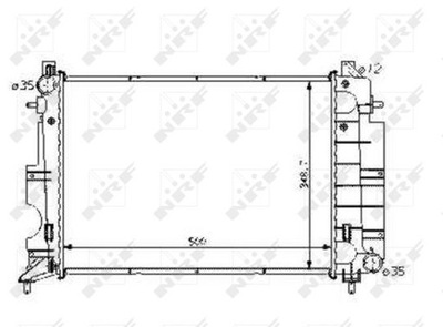 РАДИАТОР ВОДЫ NRF 58108