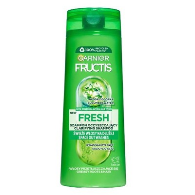 Garnier Fructis Fresh szampon oczyszczający do włosów przetłuszczających