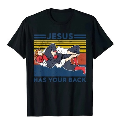 2022 New Men's Jesus Has Your Back Graphic Judo T-Shirt Koszulka