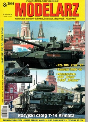 Modelarz 8/2016 rosyjski czołg T-14 Armata