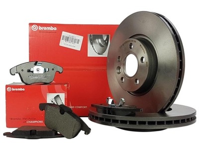 BREMBO ГАЛЬМІВНІ ДИСКИ + КОЛОДКИ ПЕРЕД FORD MONDEO MK4 IV