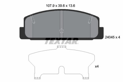 ZAPATAS DE FRENADO MAZDA T. 626/6  