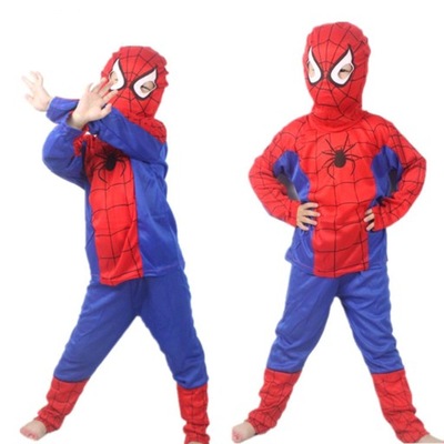 Spiderman strój przebranie kostium maska 122-128 L