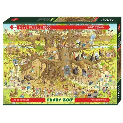 Puzzle 1000 elementów. Funky Zoo. Cześć 7. Małpie ZOO