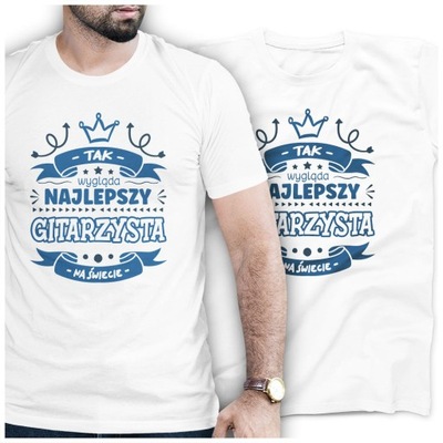 Tshirt NAJLEPSZY dla GITARZYSTY PREZENT XXL