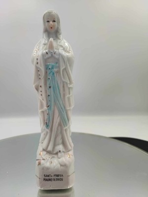 Stara porcelanowa figurka,Matka Boska,wys.21,2 cm.