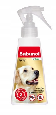 Spray na pasożyty Sabunol 100 ml przeciw pchłom i kleszczom