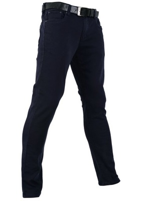 SPODNIE MĘSKIE BAWEŁNA GRANAT CHINO W36 98-108 CM