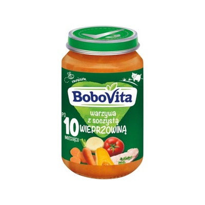 BoboVita Soczysta wieprzowina z warzywami 190g