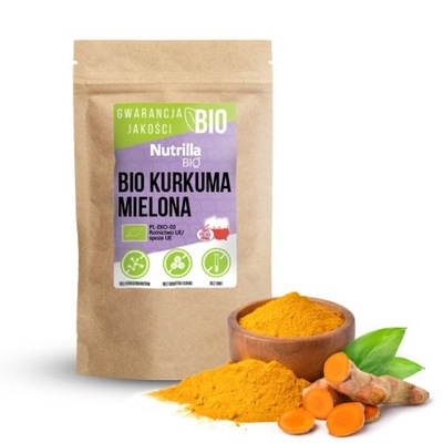 Kurkuma mielona BIO 100g EKOLOGICZNA Proszek