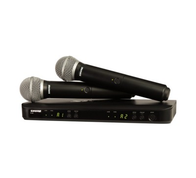 Shure BLX288E/PG58 zestaw mikrofonów mikrofony bezprzewodowe PGA58 do ręki