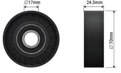 Ролик натягувача caffaro 01-99 фото №1