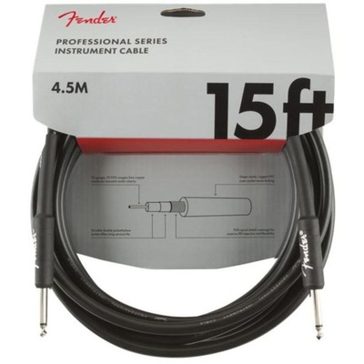 Kabel J-J 4,5m Fender Professional Series Blk